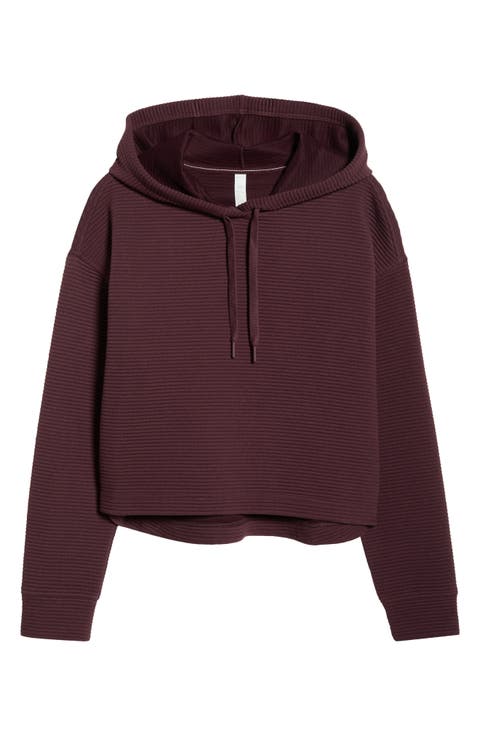 Ottoman Cotton Blend Ribbed Hoodie