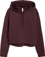Zella Ottoman Cotton Blend Ribbed Hoodie
