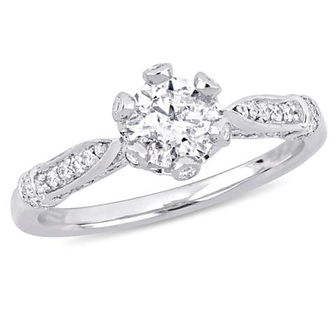 Diamond Multi-Prong Engagement Ring 14k