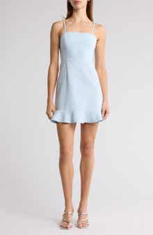 French Connection Whisper Frill Hem Cami Minidress