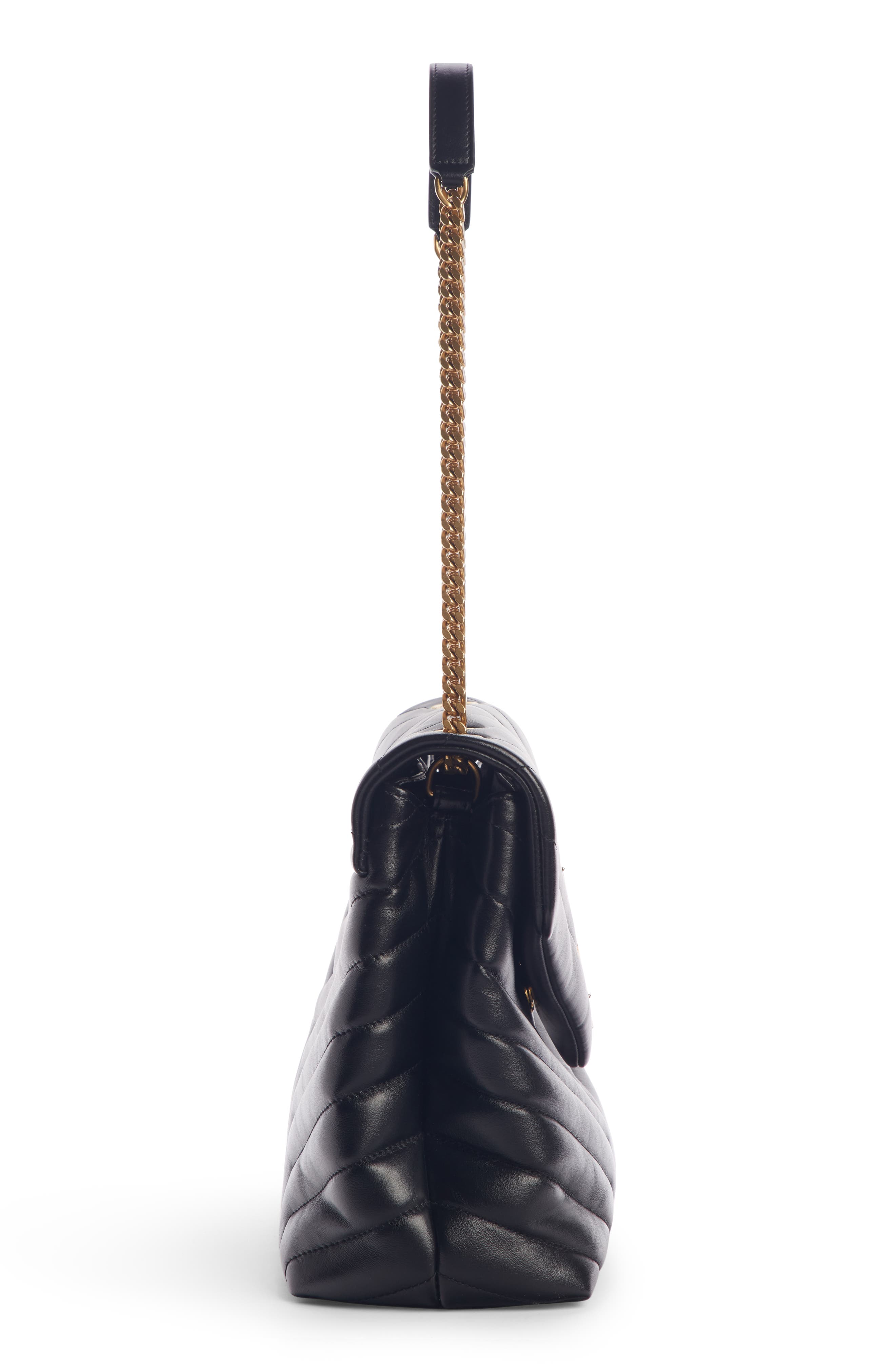 Saint Laurent Medium Loulou Matelassé Leather Shoulder Bag, Alternate, color, 