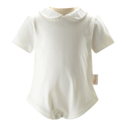 Gingham Peter Pan Collar Bodysuit