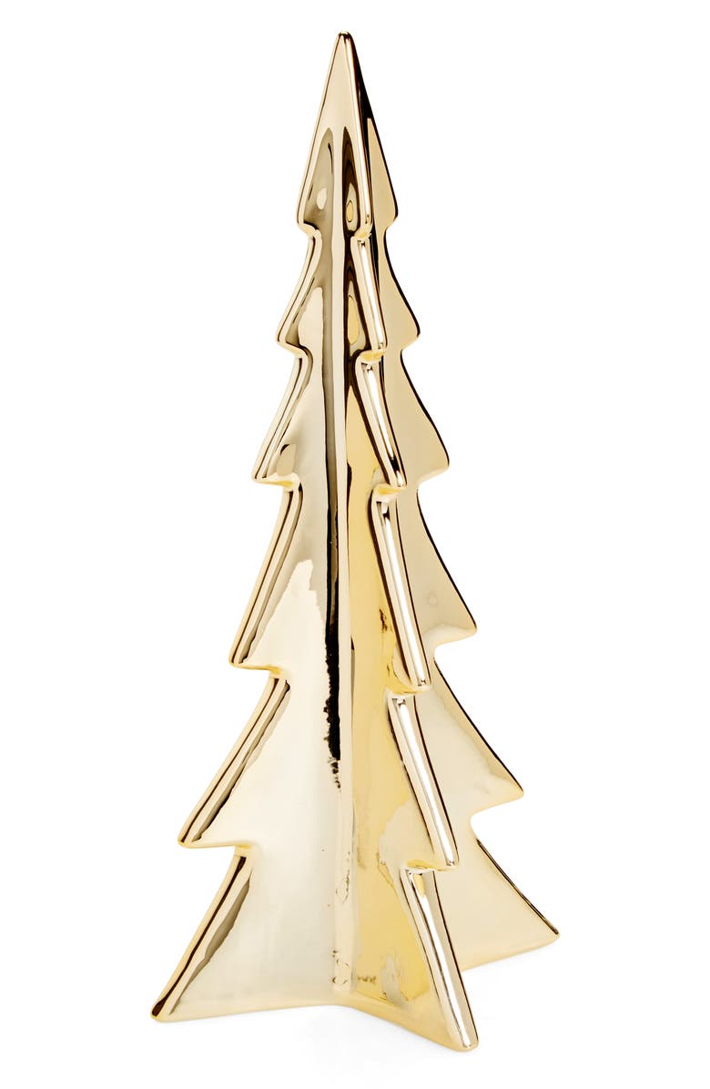 Bloomingville Gold Porcelain Tree, Main, color,