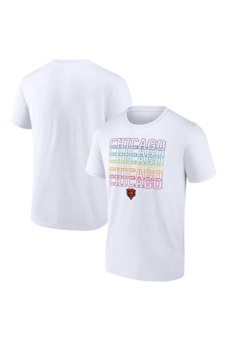 Men's Fanatics Branded White Chicago Bears City Pride Logo T-Shirt, Main, color, White