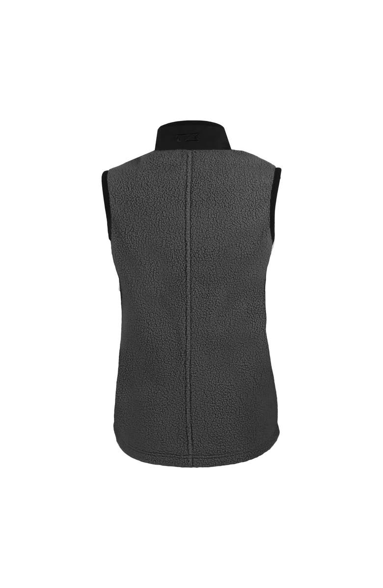 Cutter & Buck Women's Cutter & Buck  Steel Los Angeles Dodgers Cascade Eco Sherpa Fleece Full-Zip Vest, Alternate, color, 