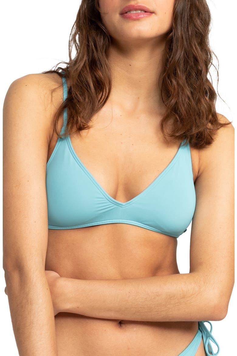 Beach Classics Athletics Triangle Bikini Top, Main, color, MAUI BLUE