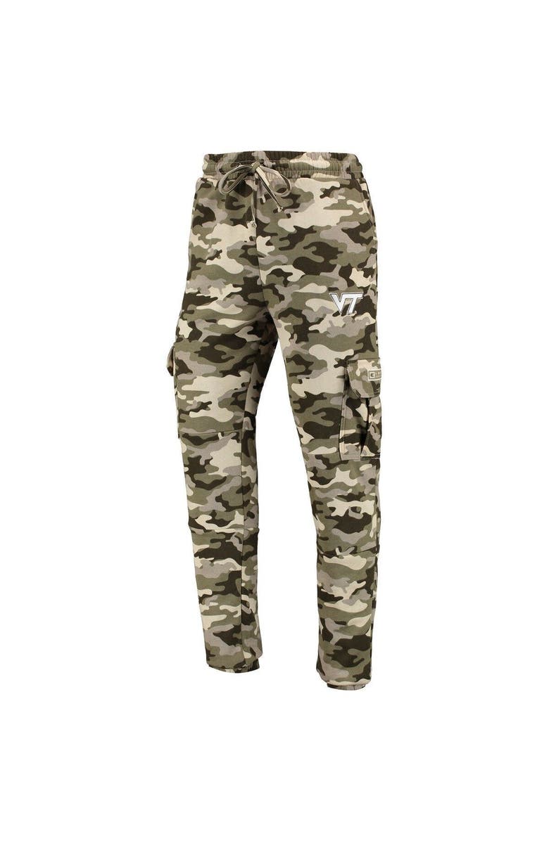 COLOSSEUM Men's Colosseum Camo Virginia Tech Hokies OHT Military Appreciation Code Fleece Pants, Alternate, color,