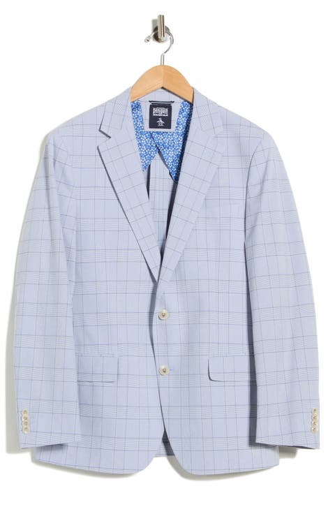 Windowpane Two-Button Sport Coat