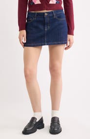 BP. Low Rise Denim Miniskirt