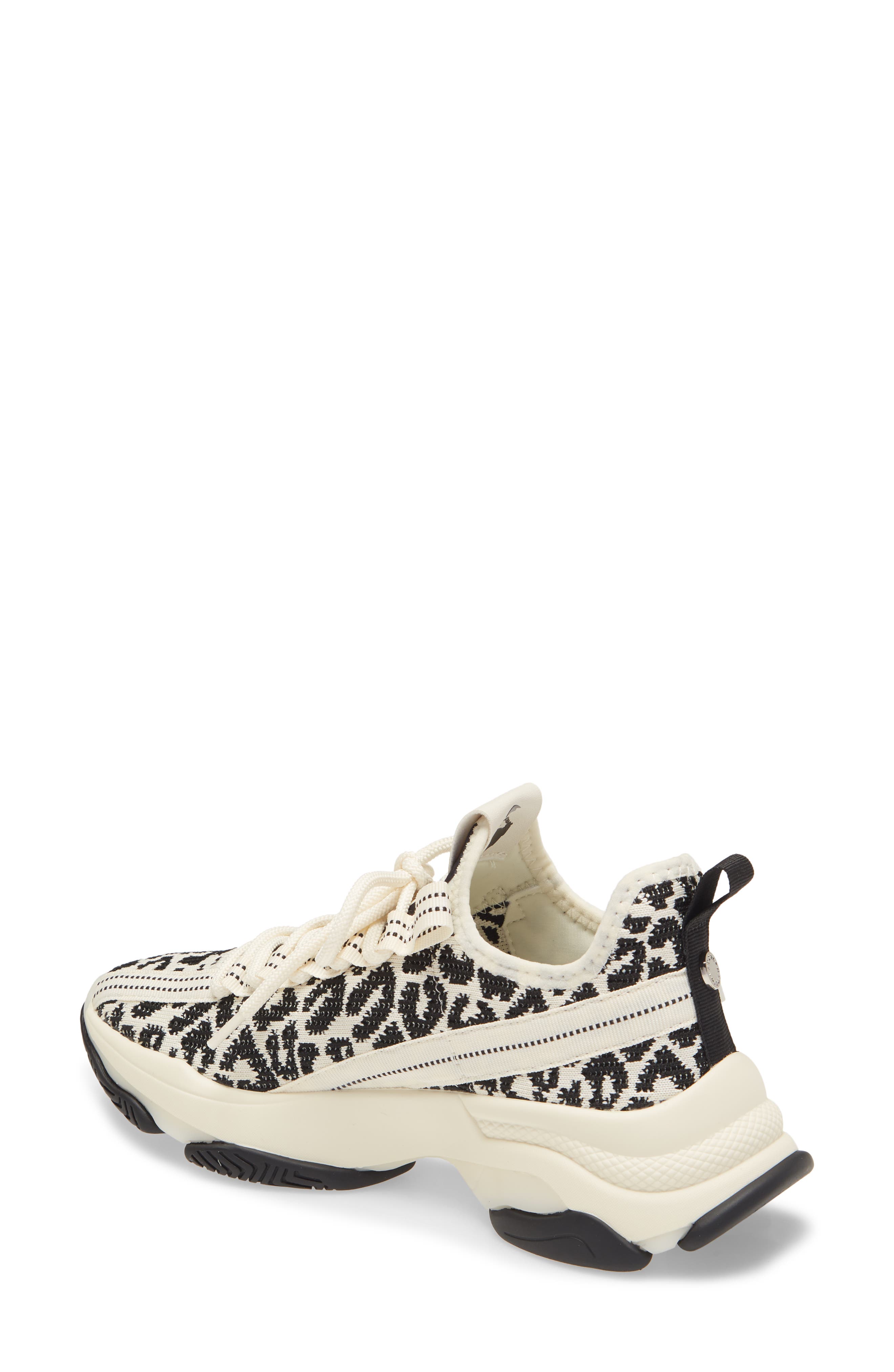 Steve Madden Maxima Monochrome Knit Sneaker, Alternate, color, Leopard