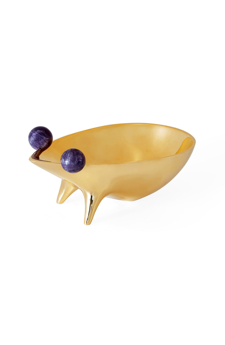 Jonathan Adler Brass Frog Decorative Bowl, Main, color, 