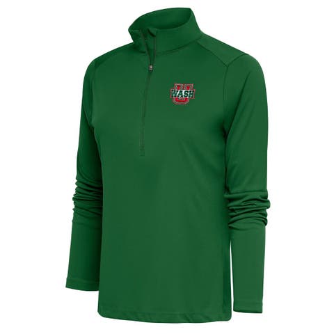 Women's Antigua  Green Washington-St. Louis Tribute Half-Zip Pullover Top