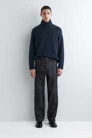 COS Rider Raw Selvedge Relaxed-Fit Straight-Leg Jeans