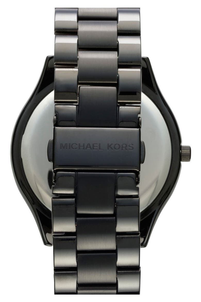 'Slim Runway' Bracelet Watch, 42mm, Alternate, color, BLACK