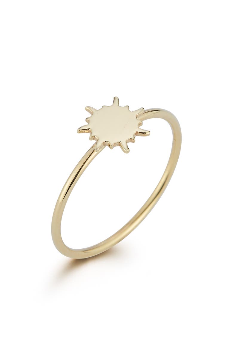 Ember Fine Jewelry Sun Ring, Alternate, color, Gold
