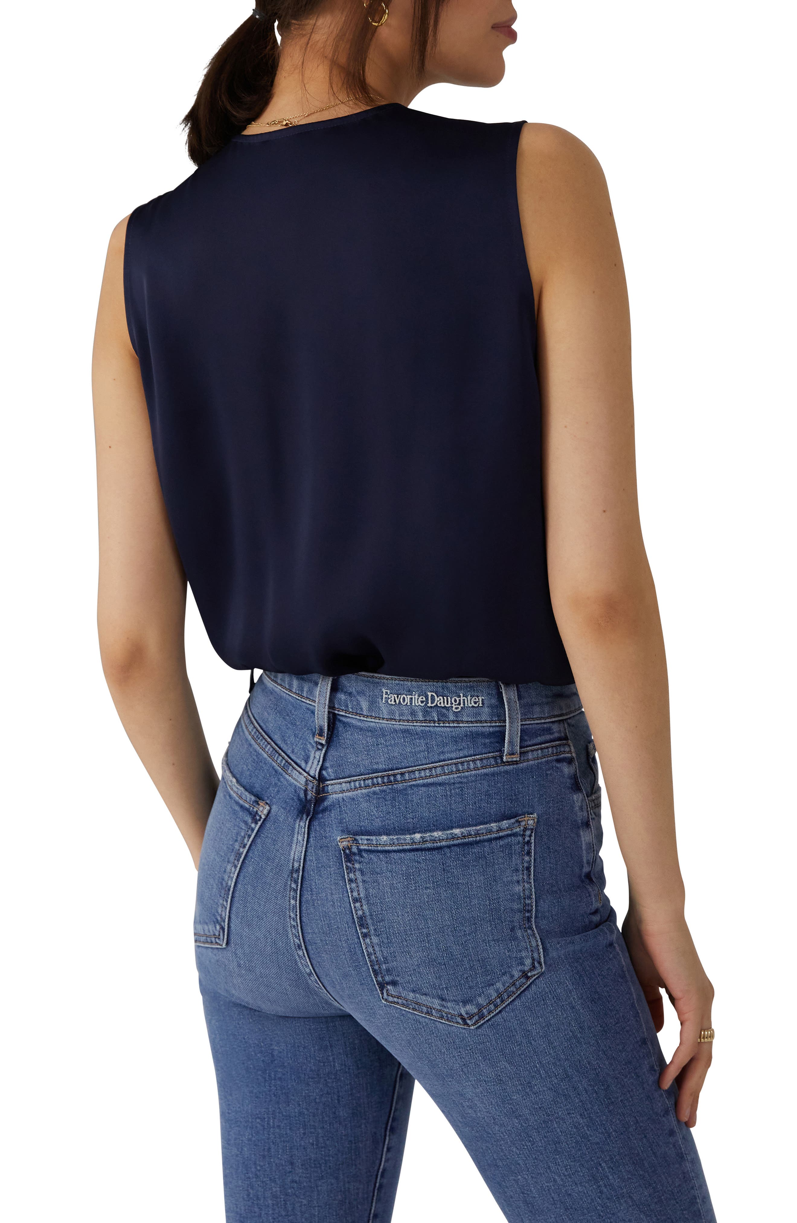 The Date Sleeveless Wrap Bodysuit - image 4