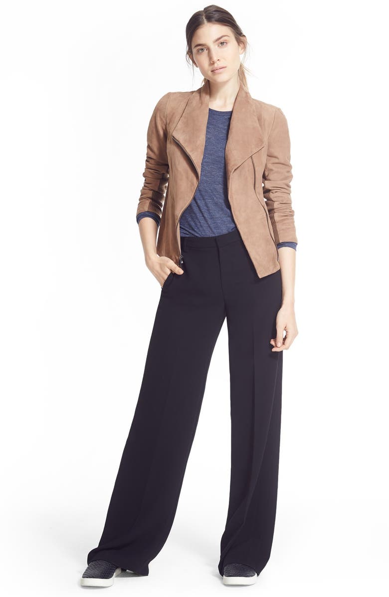 Vince Suede Scuba Jacket, Alternate, color,