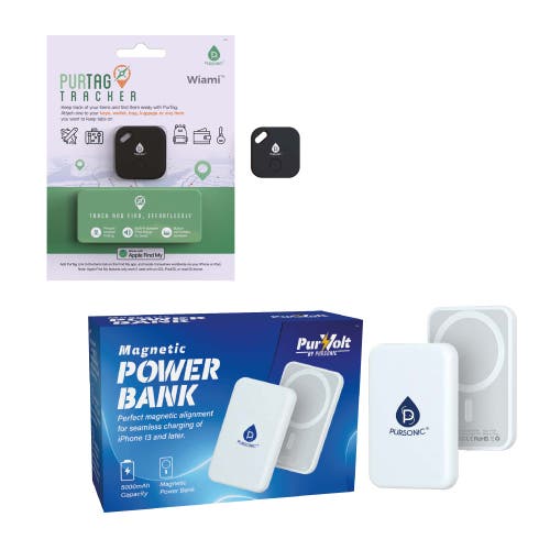 Pursonic Stay Charged & Never Lose Track Travel Bundle In Multicolor