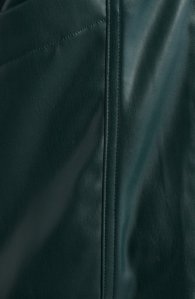 dRA Paulina Oversize Faux Leather Jacket, Alternate, color, Cerulean