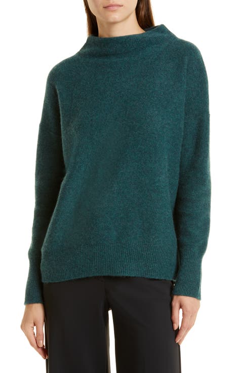 Boiled Cashmere Funnel Neck Pullover