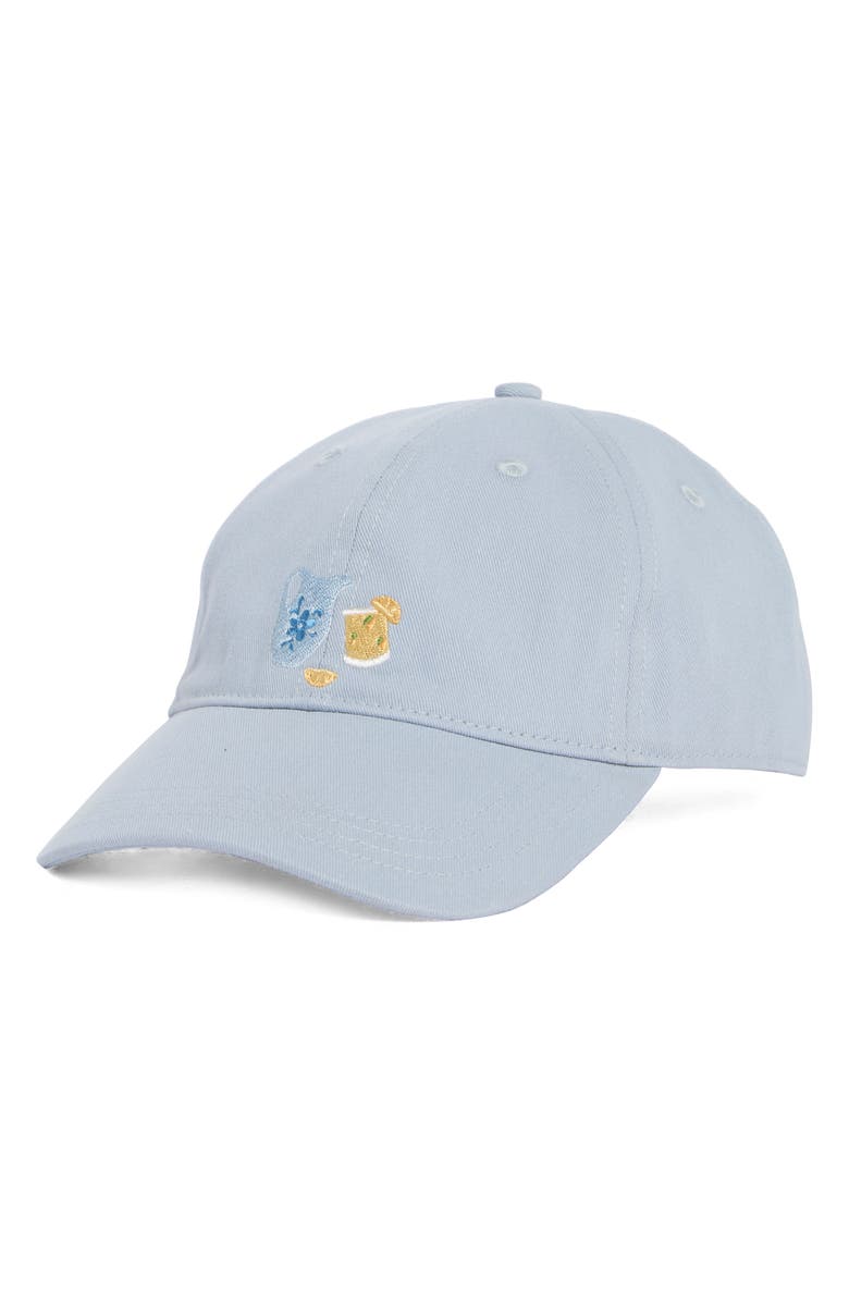FRASIER STERLING Lemonade Embroidered Baseball Cap, Main, color, Blue