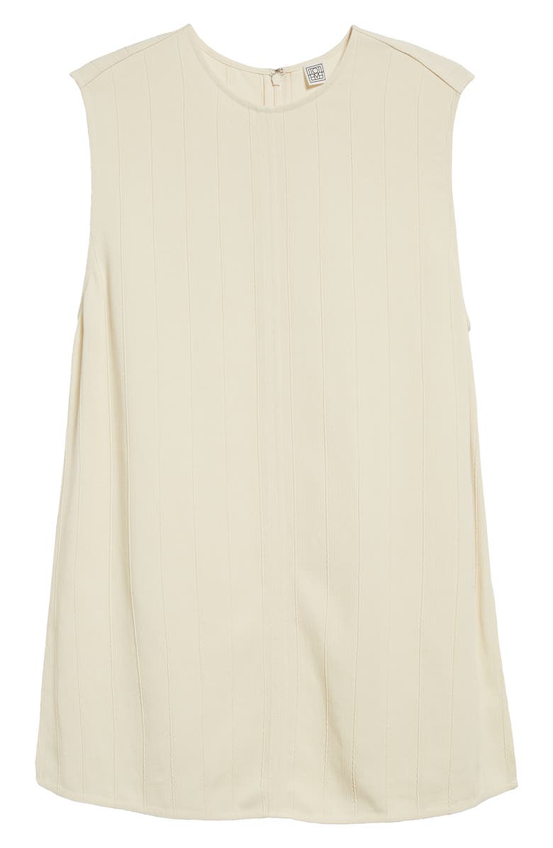 TOTEME Textured Stripe Sleeveless Top, Alternate, color, Ecru