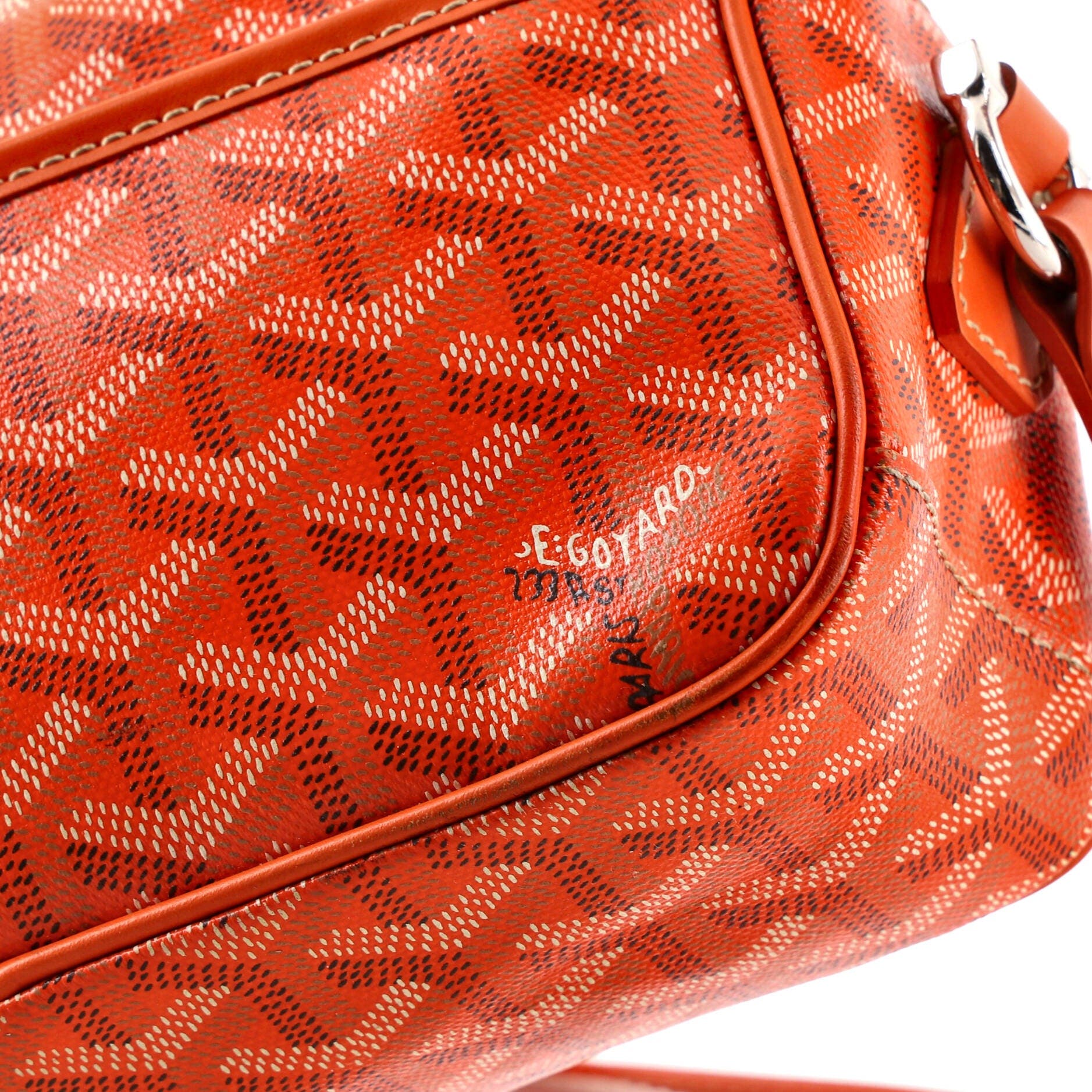 Pre-Owned Goyard Cap Vert Bag Coated Canvas, Alternate, color, Orange
