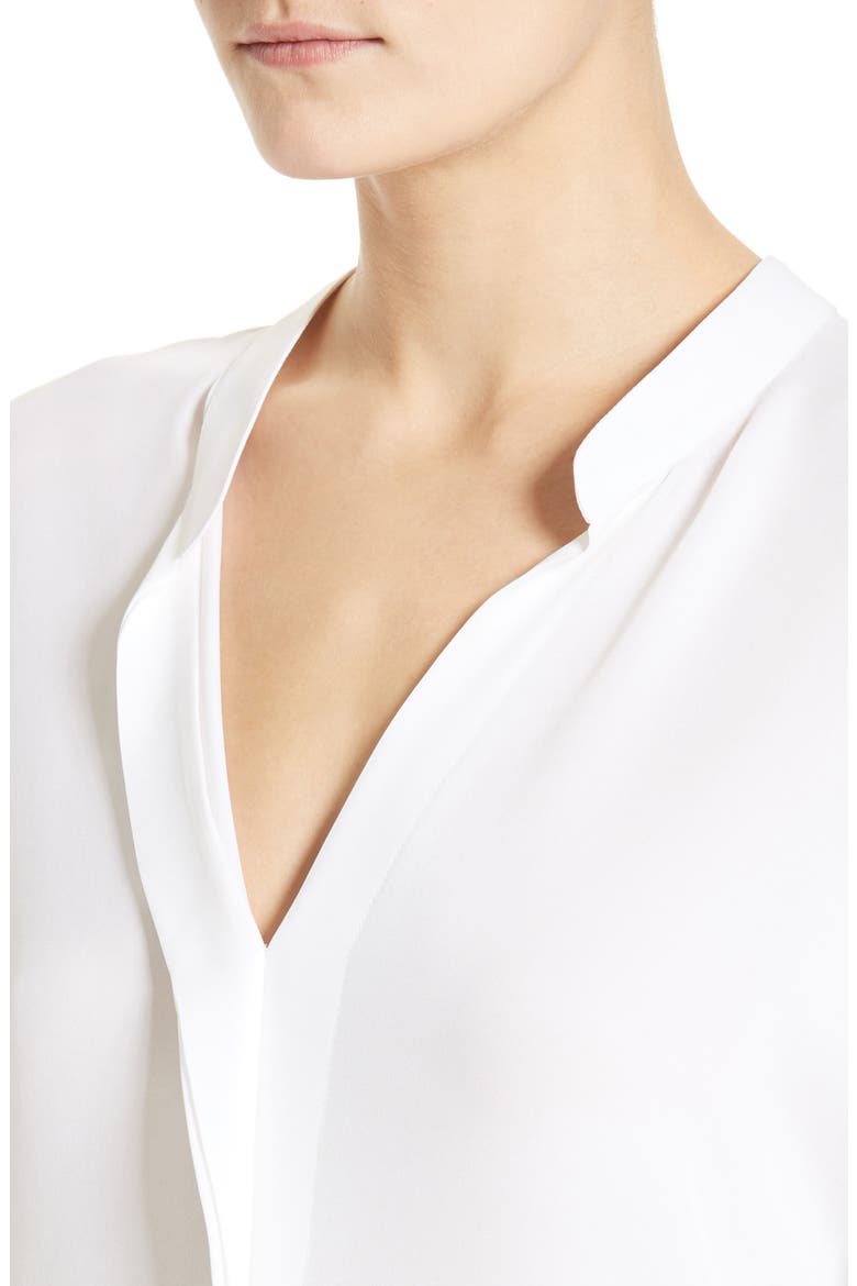 Sheer Silk Blouse, Alternate, color, WHITE