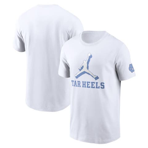 Men's Jordan Brand White North Carolina Tar Heels Primetime 2-Hit Swoosh T-Shirt