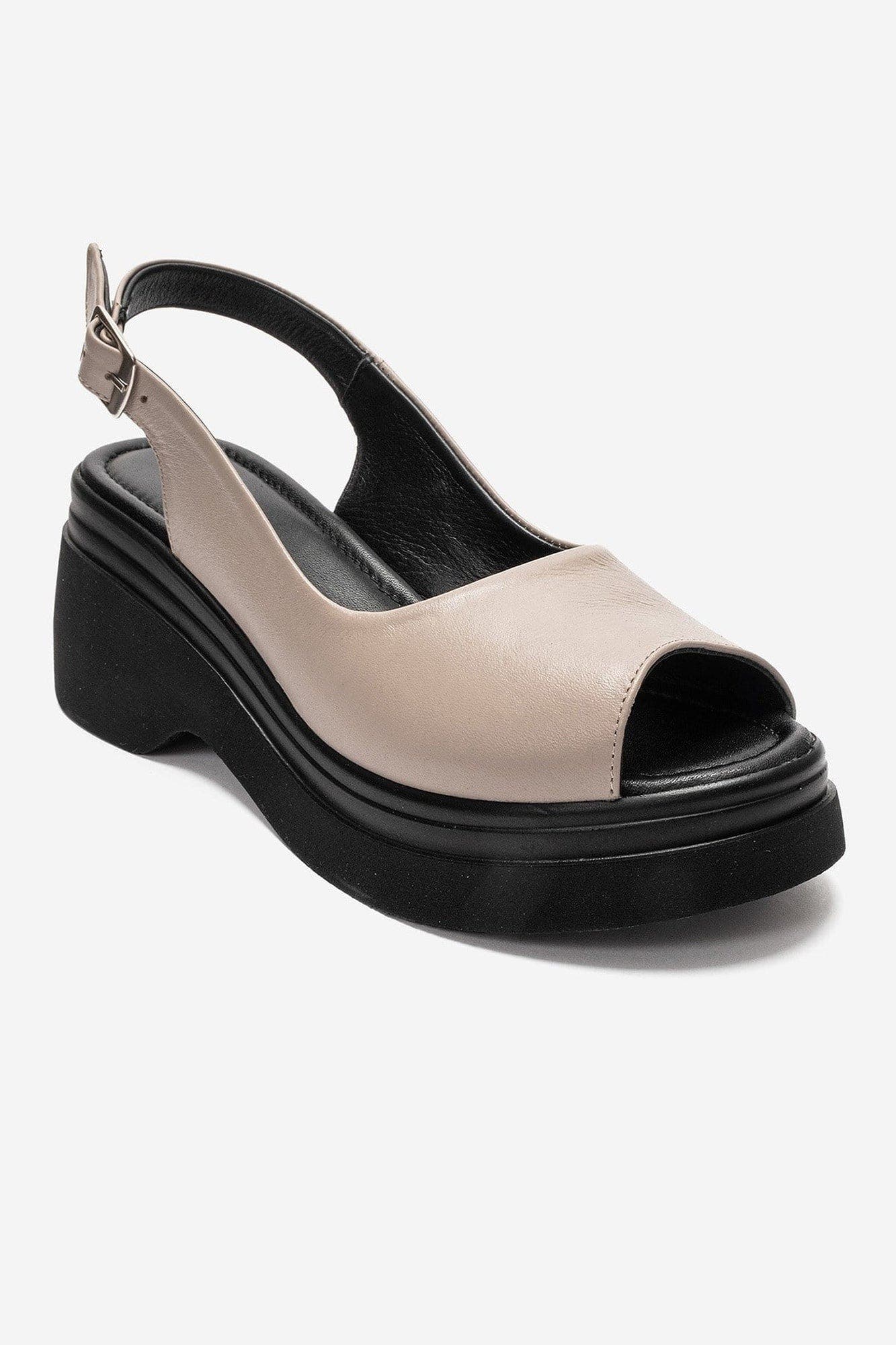Laure Leather Wedge Sandal, Main, color, Ice Blue