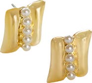MARLYN SCHIFF Mellie Faux Pearl Earrings