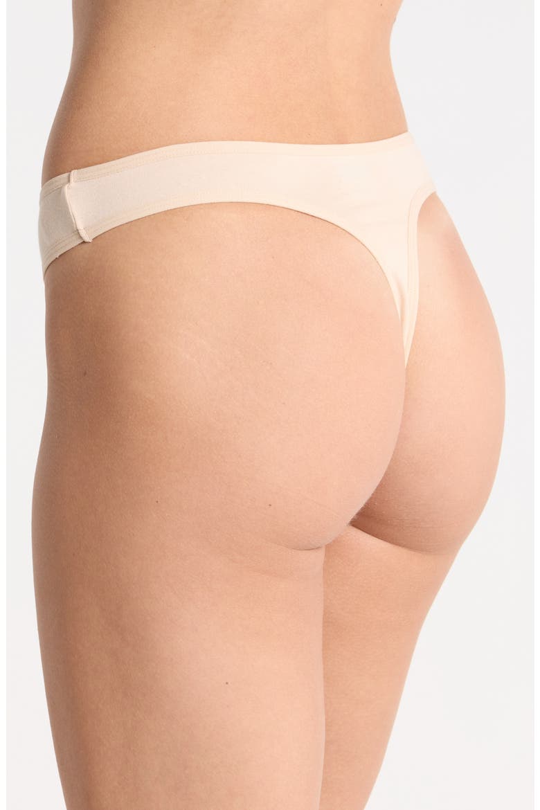 Assorted 5-Pack Stretch Cotton Thongs, Alternate, color, PINK QUILL MULTI