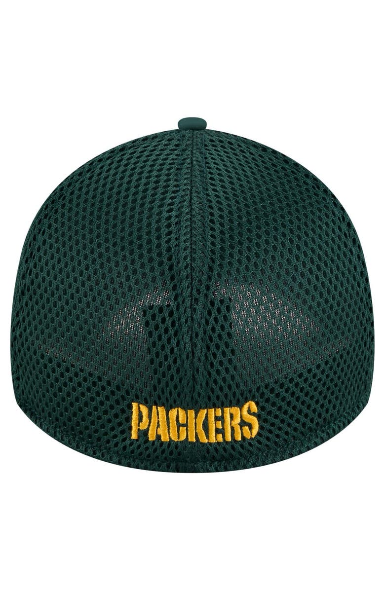 New Era Men's New Era  Green Green Bay Packers Game Day Linear 39THIRTY Flex Hat, Alternate, color, 