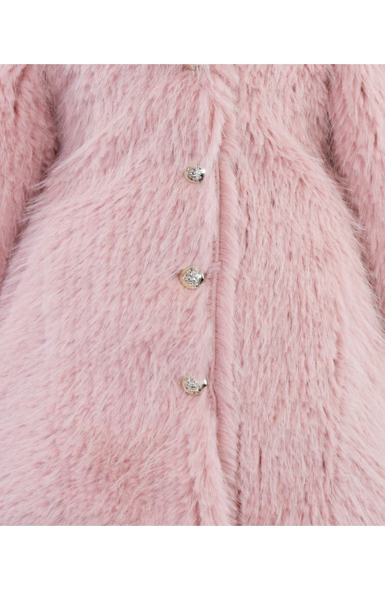 Widgeon Faux Fur Shawl Flounce Coat, Alternate, color, Berry Rain Shag