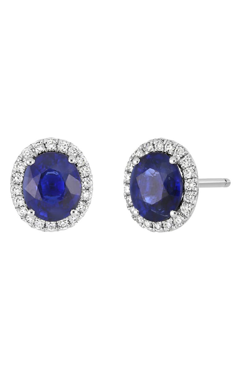 Bony Levy Sapphire & Diamond Stud Earrings, Main, color, 