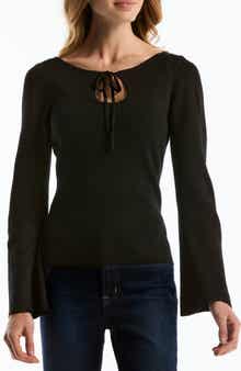 Wide Neck Keyhole Sweater