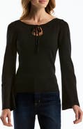 Laundry by Shelli Segal Wide Neck Keyhole Sweater