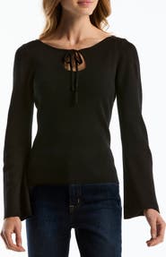 Laundry by Shelli Segal Wide Neck Keyhole Sweater