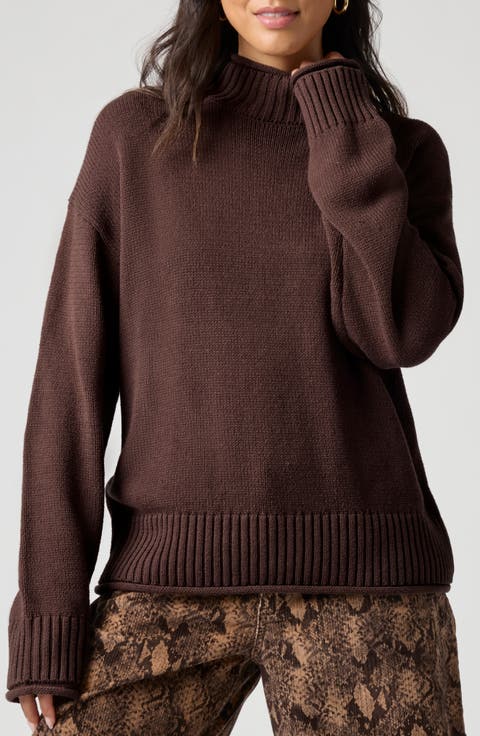 Roll With It Mock Neck Sweater
