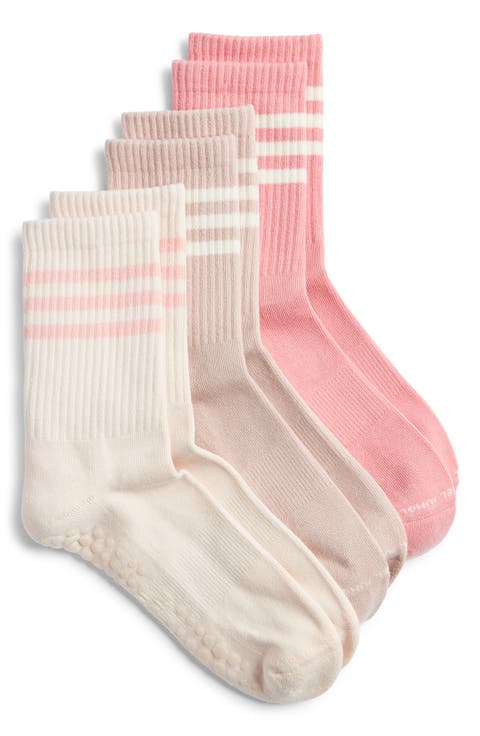 3-Pack Varsity Grip Crew Socks