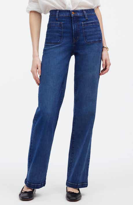 Emmett Patch Pocket Wide Leg Jeans