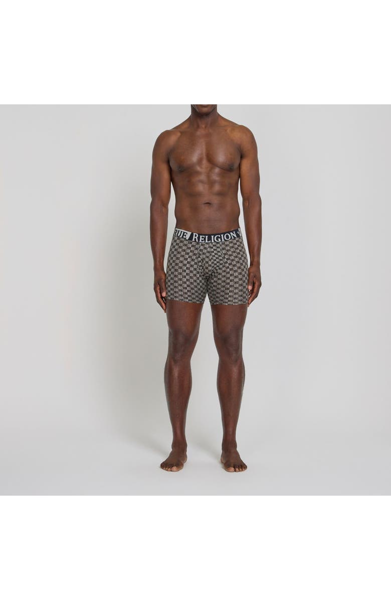 True Religion Boxer Briefs Stretch Underwear Pack of 4, Alternate, color, Black/Grey
