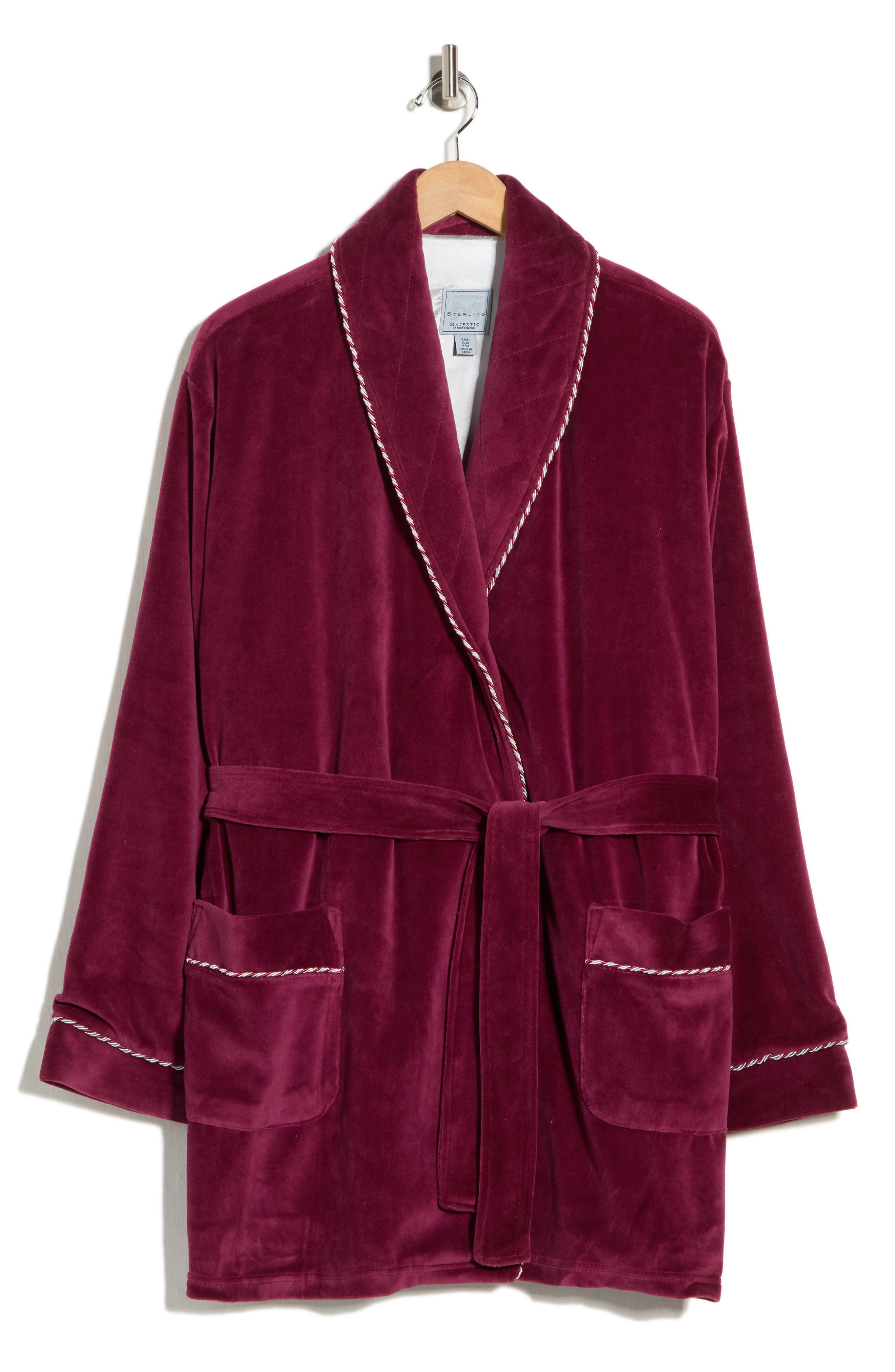 Majestic International Refinery Velour Smoking Jacket