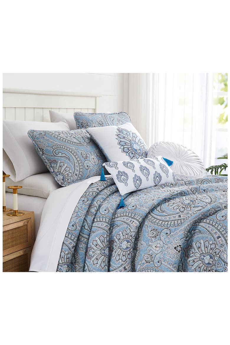 Pure Melody Quilt Bedding Set, Alternate, color, AQUA