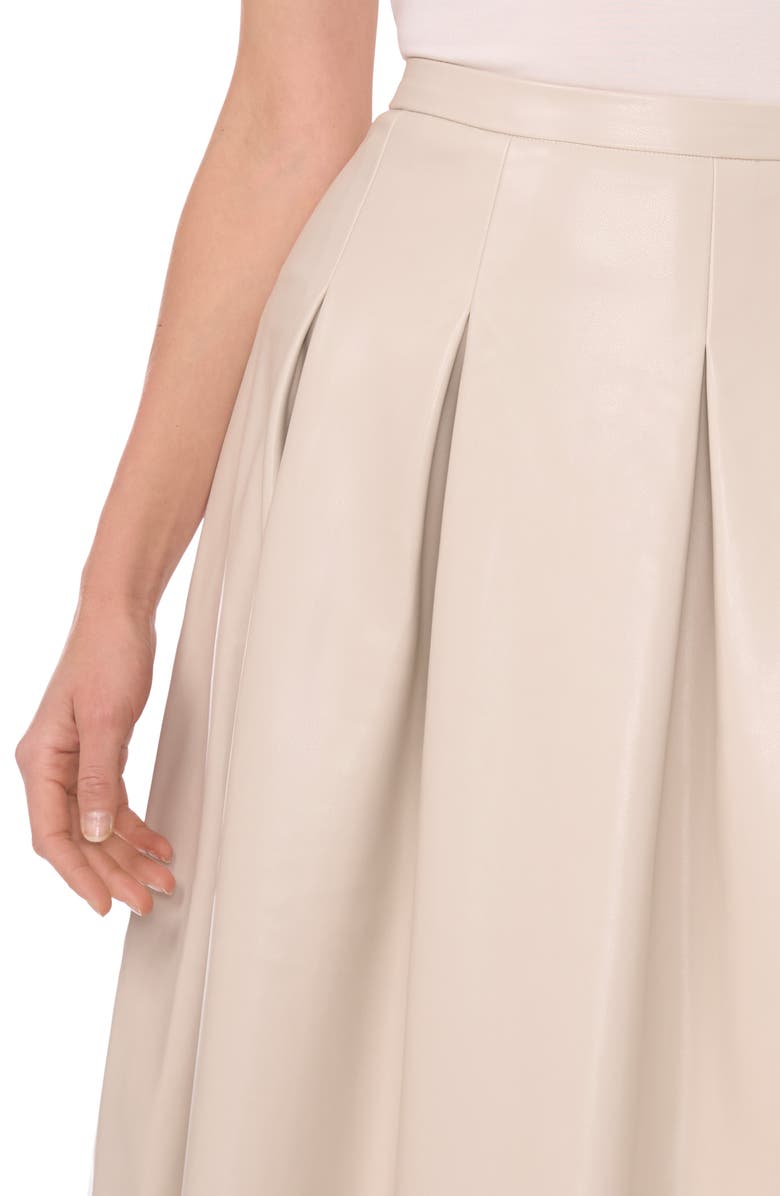Halogen<sup>®</sup> Faux Leather Skirt, Alternate, color, Moonbeam