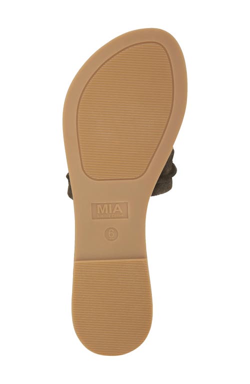 Mia Tiffani Slide Sandal In Khaki