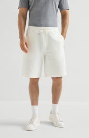 Brunello Cucinelli French terry Bermuda shorts
