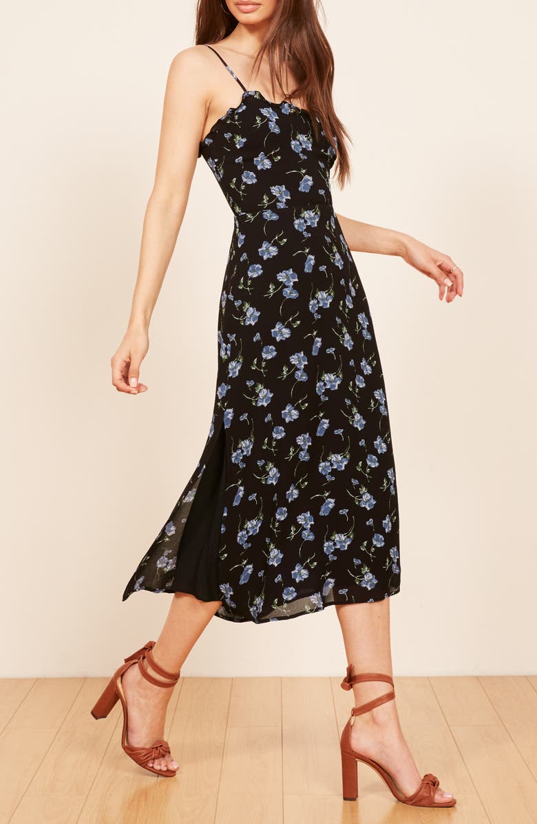 Reformation Cassandra Floral Dress, Alternate, color,