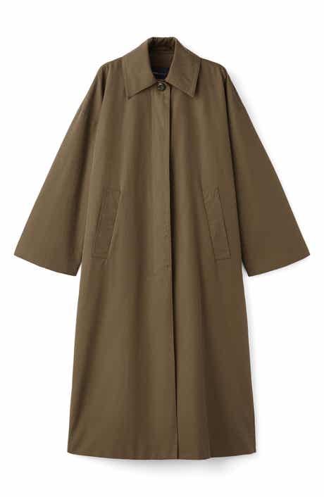 MANGO Selection Belted Cotton Blend Trench Coat