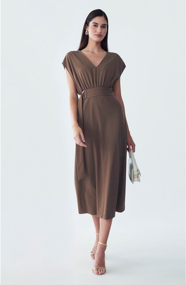ST MRLO Enzy Dress, Alternate, color, Chocolate